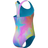 Speedo Girl's Swimsuit One Piece Closed Racerback Size 7 Picton Blue NWT