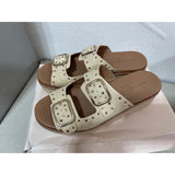 Chinese Laundry womens 9.5 Surf Stud Slide Sandal Nubuk Tan Like New