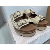 Chinese Laundry womens 9.5 Surf Stud Slide Sandal Nubuk Tan Like New