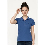 Roots Jeans Women's Baby Blue Collared Shirt with 1/2 Button up Tee Size XL Cotton