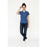 Roots Jeans Women's Baby Blue Collared Shirt with 1/2 Button up Tee Size XL Cotton