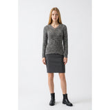 Candy Couture Women's Size Large Sweater Long Sleeve High Low V Neck Pullover