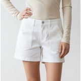 International Concepts Womens Shorts Size 4 White Five Pocket Flat Front