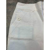 International Concepts Womens Shorts Size 4 White Five Pocket Flat Front