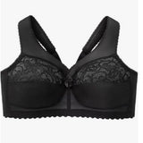 Glamorise #1010 Womens MagicLift Natural Support Bra Wirefree Black