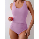 Eomenie Two Piece Tankini Swimsuits Women's XL Light Purple NEW with Tags