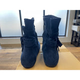 Herstyle Womens 9 Lindell Ankle Booties Fashion Slouch Mid-Calf Flat Boots Blue
