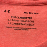 Under Armour Classic Tee Women's Size XS Pink Spell Out Short Sleeve Crew Neck T Shirt