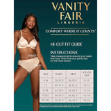 Vanity Fair 13464 Comfort Where It Counts No Ride Up Panties 7/Large Neutral NWT