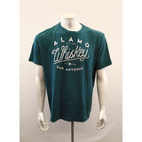 Alamo Whiskey T Shirt Men's Size XL Green Cotton/Polyester Crew Neck Tee