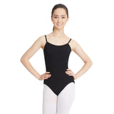 Capezio Adult Camisole Leotard with V-Back Black Small  CC100 Adjustable Straps