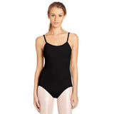 Capezio Adult Camisole Leotard with V-Back Black Small  CC100 Adjustable Straps