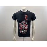 OTTAWA REDBLACKS CFL Football T Shirt Size Small Black Men's Cotton Graphic Tee