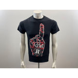 OTTAWA REDBLACKS CFL Football T Shirt Size Small Black Men's Cotton Graphic Tee