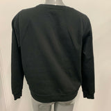 Only Our Story Sweatshirt Women's Large Be Yourself logo Black Cotton Poly