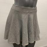American Eagle A Line Skirt Women's Size 0 Blue White Striped Back Zipper Stretc
