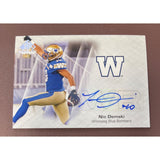 2023 Upper Deck CFL SP Game Used Autograph Nic Demski Blue Bombers CFL-ND