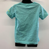 Hurley Kid's Green Teal Coloured T-Shirt with Hurley Logo on Front in Neon Orange Size 6M (5-6 Years) Cotton