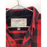 Legendary Whitetails Men's Heavy Cotton Shirt Red Plaid Small NWOT