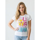 Bee Easy Women's White Gulf Shores Alabama T-Shirt Size XL Cotton