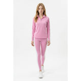 Women's Pink Athletic Long Sleeve Sweatshirt Size Medium Polyester