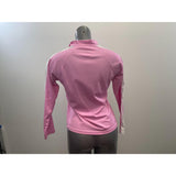 Women's Pink Athletic Long Sleeve Sweatshirt Size Medium Polyester