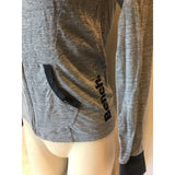 BENCH Women's Full Zip Long Sleeve Gray Spell Out Jacket Size XS