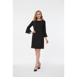 Calvin Klein Women's 14 Mid Length Dress Long Sleeve Polyester Black
