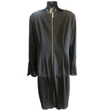 Calvin Klein Women's 14 Mid Length Dress Long Sleeve Polyester Black