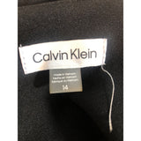 Calvin Klein Women's 14 Mid Length Dress Long Sleeve Polyester Black