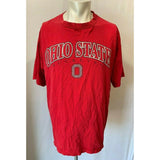 Ohio State University Buckeyes Men's Large Red Spell Out Crew Neck T Shirt
