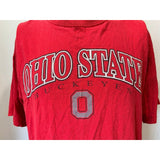 Ohio State University Buckeyes Men's Large Red Spell Out Crew Neck T Shirt