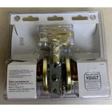 Master Lock TUO0303 Tulip Privacy Door Knob, Polished Brass