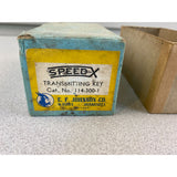 Morse Code Speed X Transmitting Key Cat. No. 114-300-1 E .F. Johnson Co.