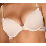 Smart & Sexy Style SA276 Women's Push Up Bra In the Buff w/ Lace Wings