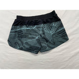 Champion Women's Alethic Black with blue pattern lining Shorts Size Large Polyester