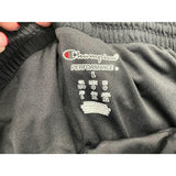 Champion Women's Alethic Black with blue pattern lining Shorts Size Large Polyester