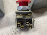 Allen-Bradley Emergency Stop 4' x 4" x 3" Cast Power Box With Push Button Switch