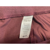 Women's Move Forward Burgundy Jogging Tights with Drawstring Size XS Polyester