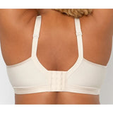 Curvy Couture Women's Cotton Luxe Wire Free Bralette in Natural 1010