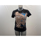 Epic Threads Women's Black Graphic T-Shirt Numbers and Letters Old Scroll Size Large Cotton Blend