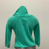 Hollister Hoodie Sweatshirt Womens XS Green 3/4 Sleeve Spell Out Pullover