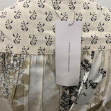 French Connection Floral Dress Women's Size 6 Beige Long Sleeve Shirt Dre