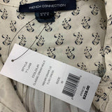 French Connection Floral Dress Women's Size 6 Beige Long Sleeve Shirt Dre