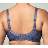 WonderBra Molded Print 2 Ply Seamless Underwire Bra 7416  Jet/Black