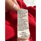 Woolrich Women's Small Scoop Neck Henley Shirt Long Sleeve Red Cotton