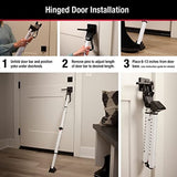 Master Lock Compact Door Stopper Folding Security Bar, Adjustable for Hinged and Sliding Doors,