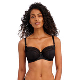 Freya AA5641LNR Viva Side Support Bra Black Size 34O NWT