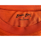 Bimini Bay Outfitters Fishing Shirt Long Sleeve Graphic Orange Men's Medium Polyester