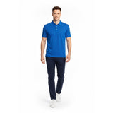 Tiger Woods Nike Dri-Fit Golf Shirt Men's Medium Blue Polyester Short Sleeve